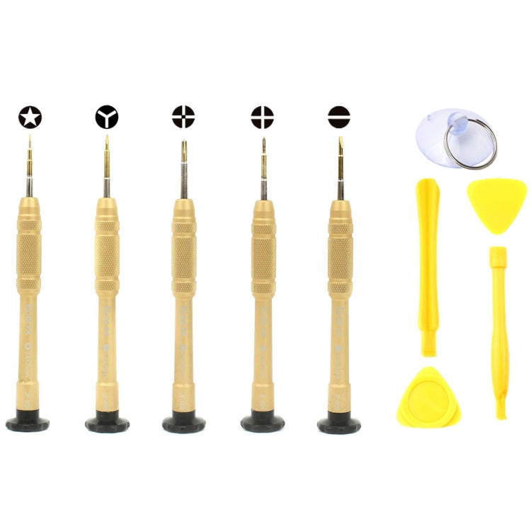 JF-8140 Kit di strumenti di riparazione per smontaggio dedicato 10 in 1 in metallo + plastica per iPhone, 10 in 1 JF-8140 Kit di strumenti di riparazione per smontaggio dedicato 10 in 1 in metallo + plastica per iPhone, 10 in 1